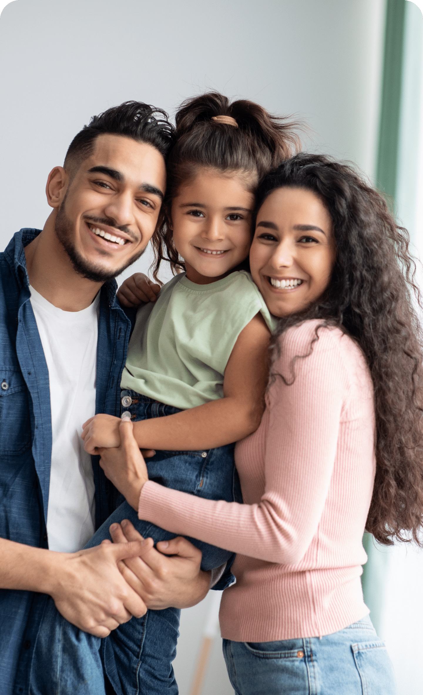 family smiling